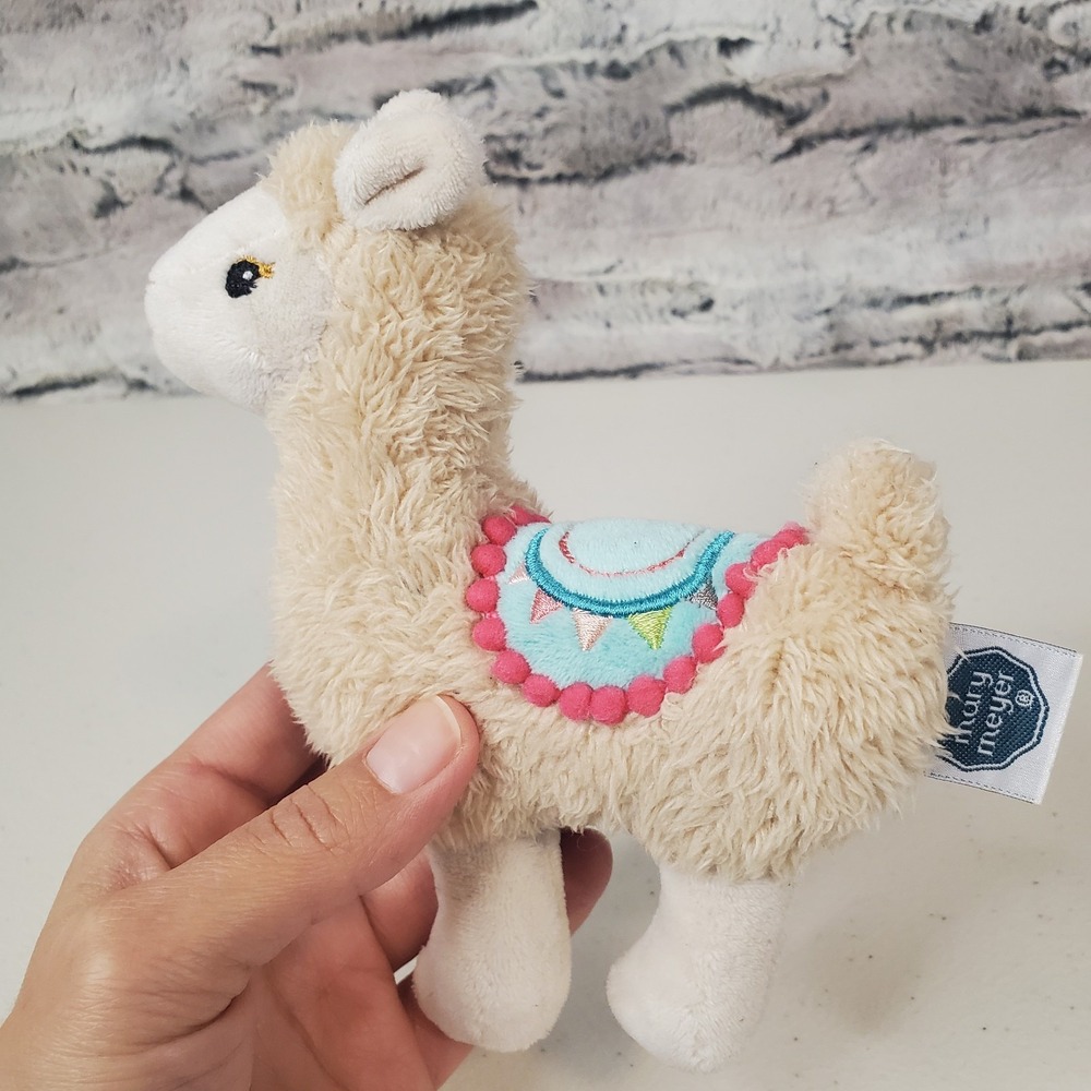 Mary Meyer Lily‎ Llama Soft Baby Rattle 6" Plush Stuffed Animal